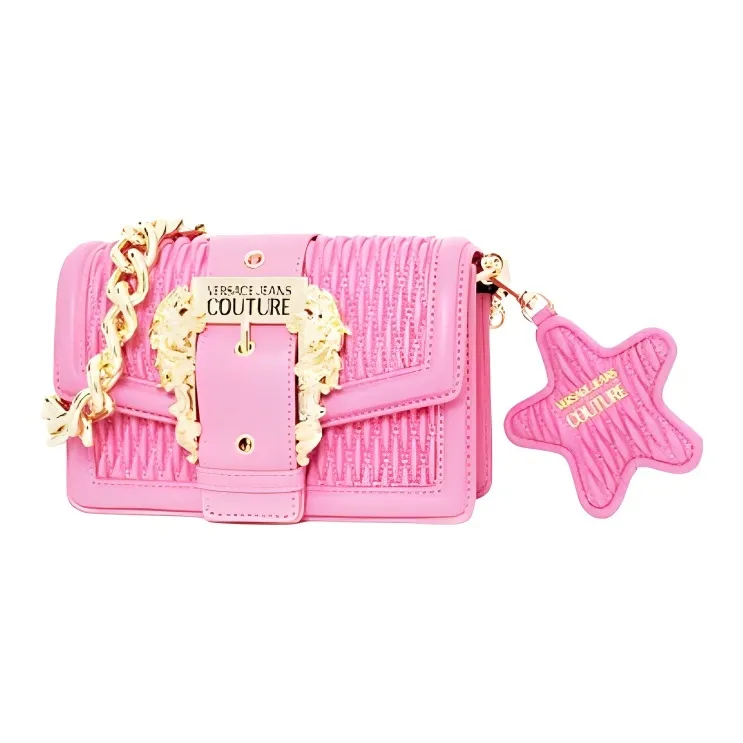 VERSACE JEANS COUTURE PU Shoulder Bag, Crossbody Bag Women's Pink-1