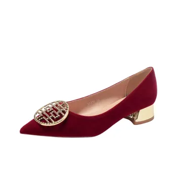 QITUMAUL Casual Single Shoes Women's Red