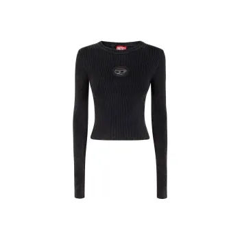 DIESEL Logo Plaque Crewneck Top