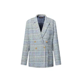 LOUIS VUITTON Double Breasted Tweed Blazer