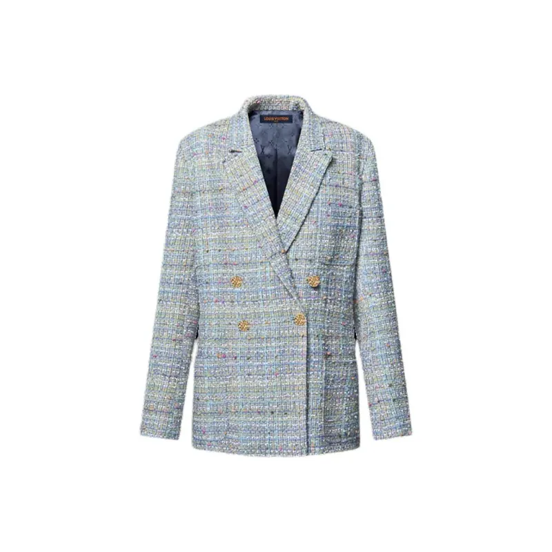 LOUIS VUITTON Double Breasted Tweed Blazer-0