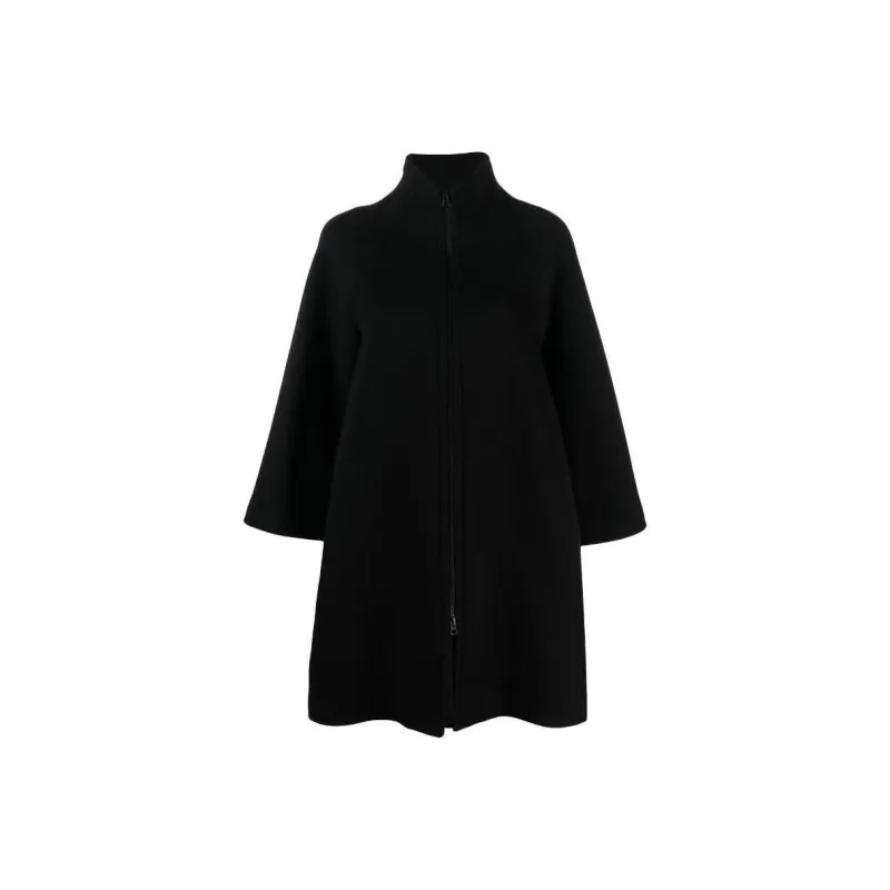 Gianluca Capannolo Zipped High neck Felted Coat-0