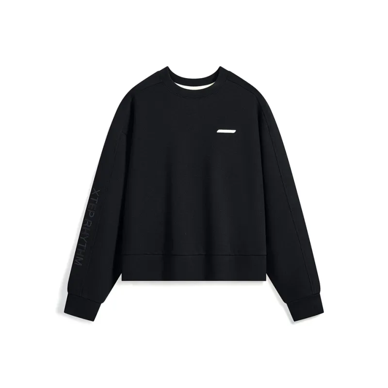XTEP Sweatshirt Women's Jet Black-0