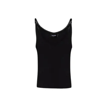 DSQUARED 2 Ribbed Sleeveless Tank Top