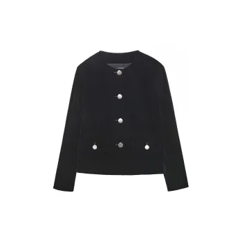OVV Jackets Women's Black Solid Color A8