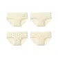 Yellow+All over Print Print+All over Print Heart+All over Print Small Flower (4 Pack)