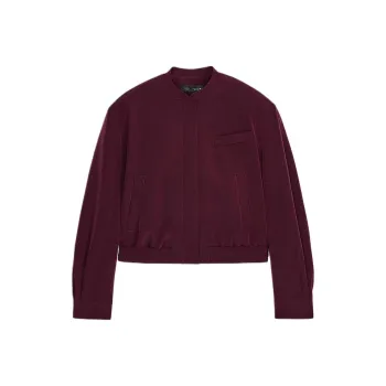 ZARA ZW Series Jackets Coats Women's Burgundy Burgundy