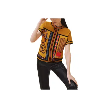 HERMES Cashmere Sweater Women's Yellow
