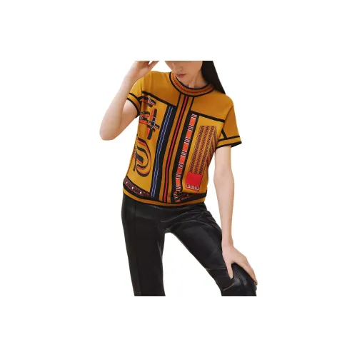 HERMES Cashmere Sweater Women's Yellow
