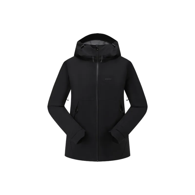 DECATHLON Hiking, Urban Living, Travel, Commuting, Ice Climbing, And Rock Climbing Jacket Women's Smoky Black-0