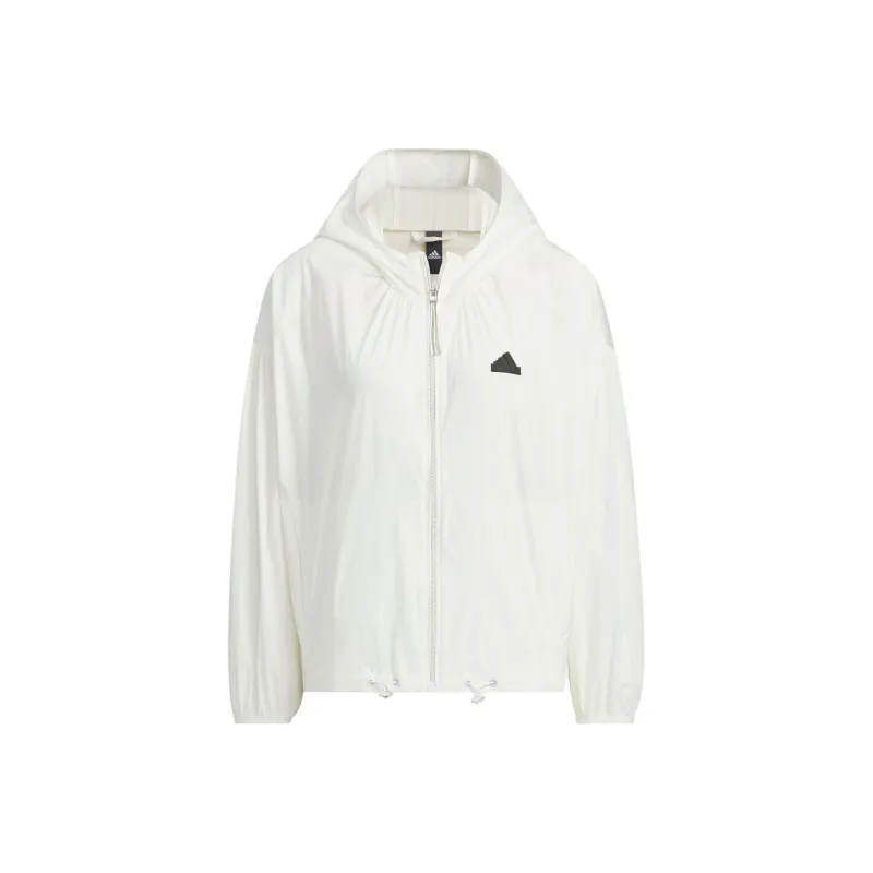 Adidas WINDBREAKER Jackets Coats Women's Jade White-0