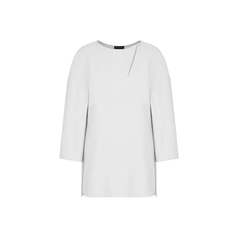 EMPORIO ARMANI Side slit Blouse-0