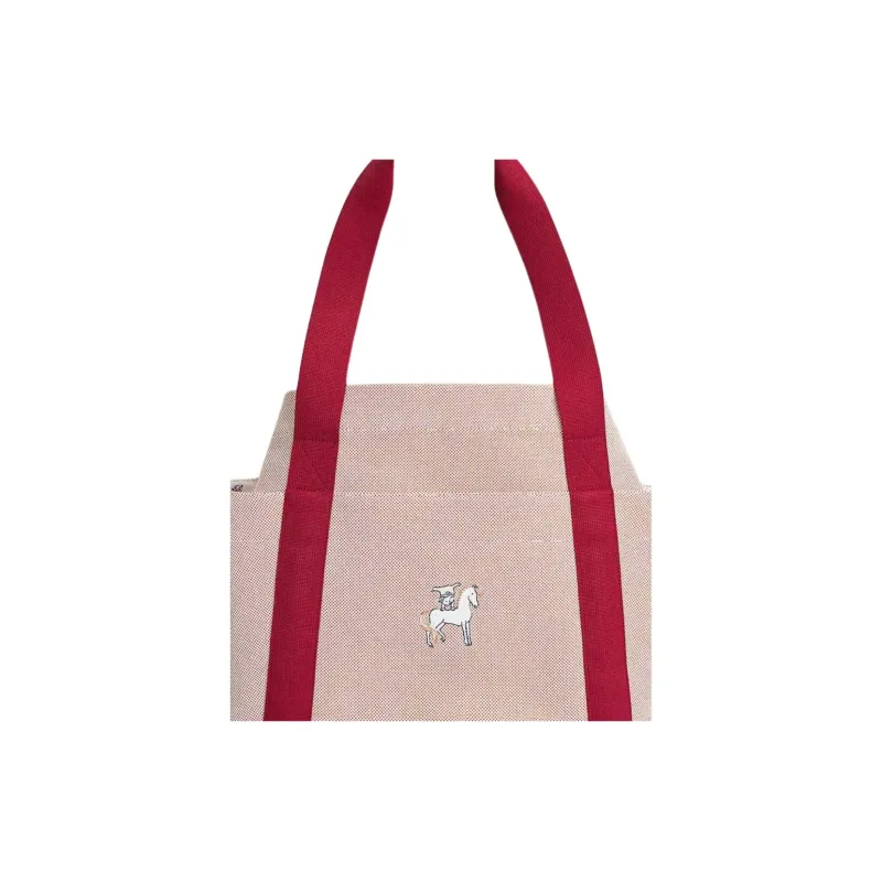 HERMES Cabriole Napp Cotton With Polyester Handbag Women's Red Terracotta-3