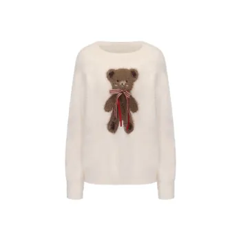 CHIWAWAMEME Knitwear Women's Cream Beige