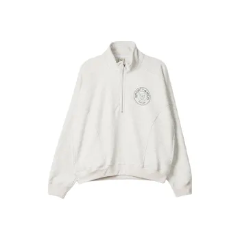 SPORTY & RICH Connecticut Crest Cotton Sweatshirt