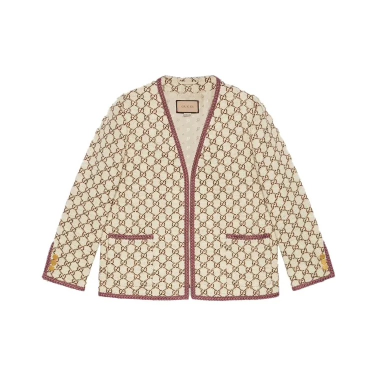 GUCCI GG jacquard Tweed Jacket-0