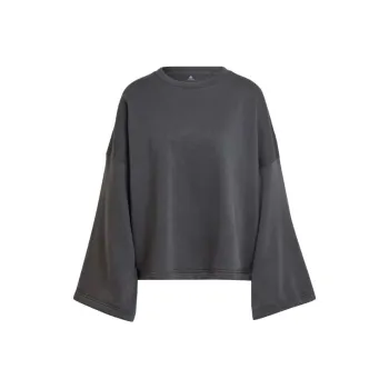 Adidas Sportswear Studio Lounge Fleece Sweatshirt Sweatshirt Women's Carbon
