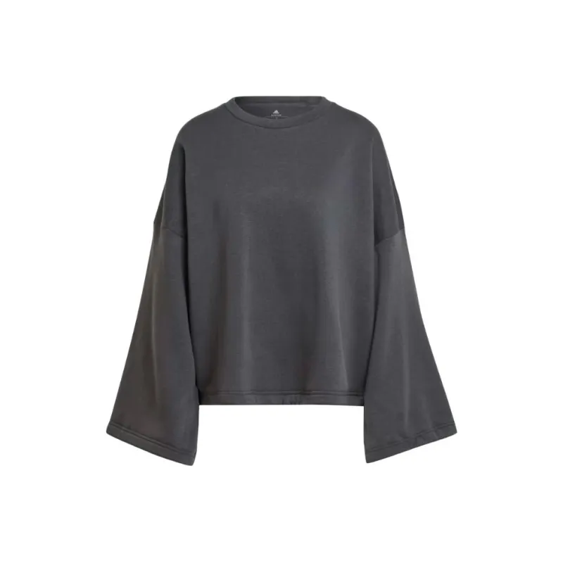 Adidas Sportswear Studio Lounge Fleece Sweatshirt Sweatshirt Women's Carbon-0