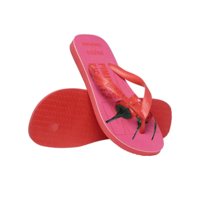 FARM RIO x Havaianas Flip Flops Women's Rose Red-5