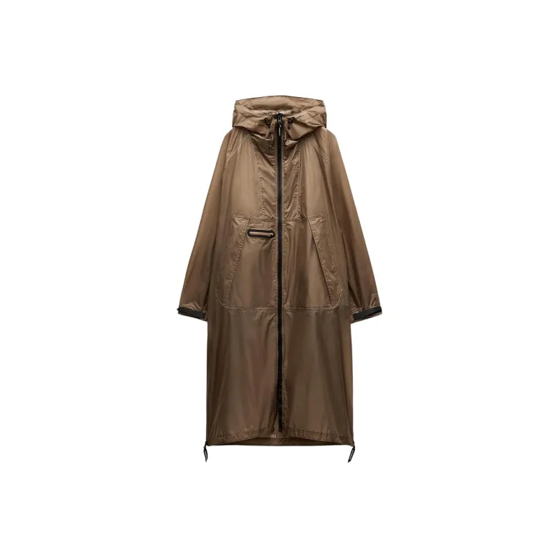 ZARA x And Wander And Wander Collaboration SS25 Jackets & Coats Women's Brown-0