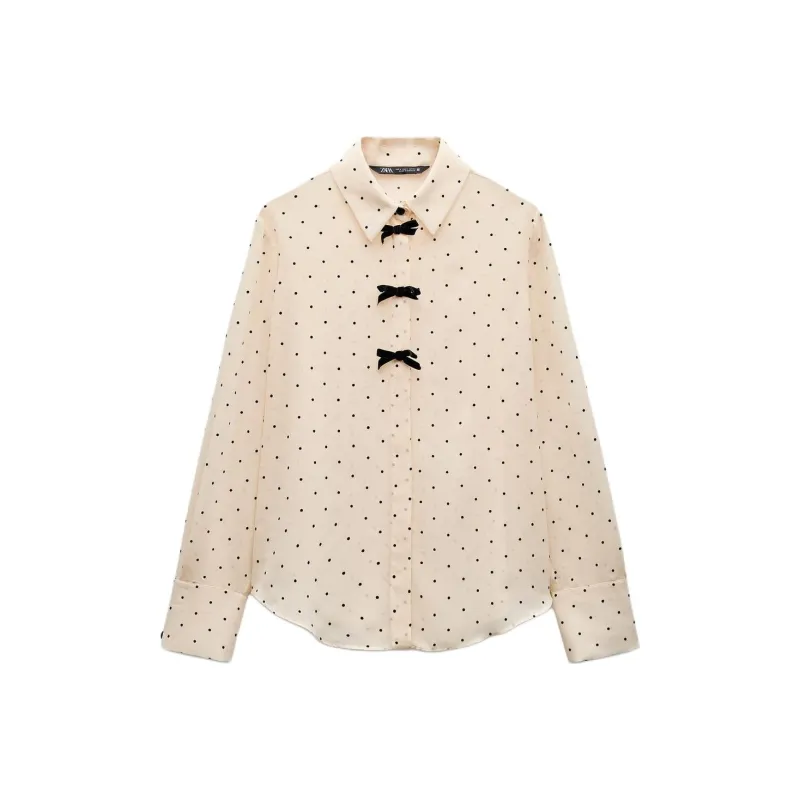 ZARA Shirts Women's Nude/Black-0