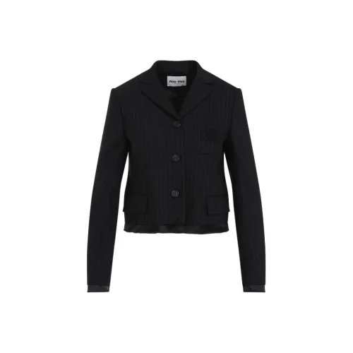 Miu Miu Full Zip Sweatshirt With Side Stripes