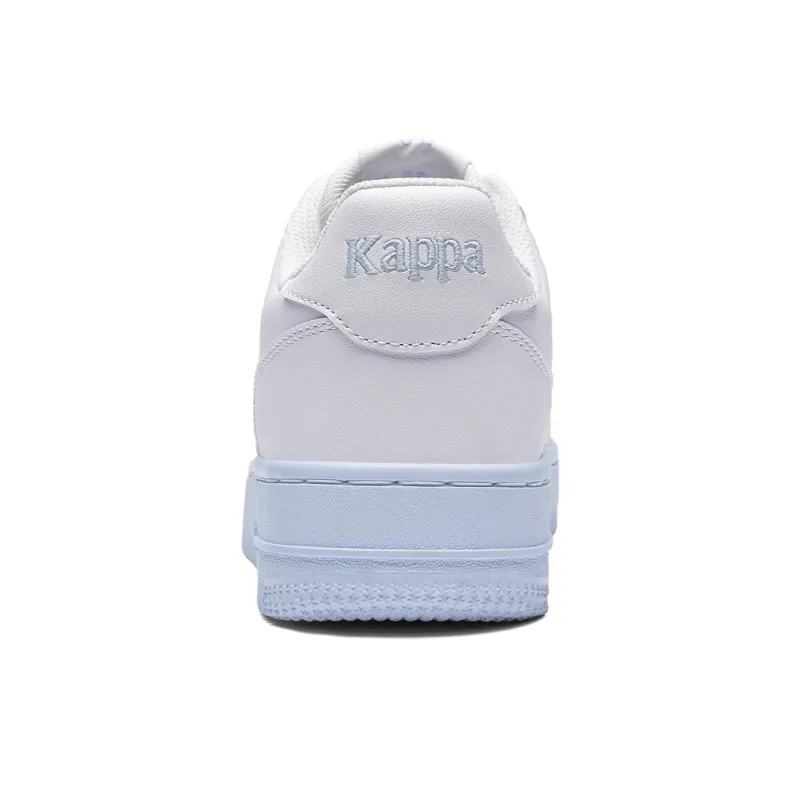 Kappa Anti Slip Wear Resistant Low Top Skateboard Shoes Women's Classic White Bio Blue-3