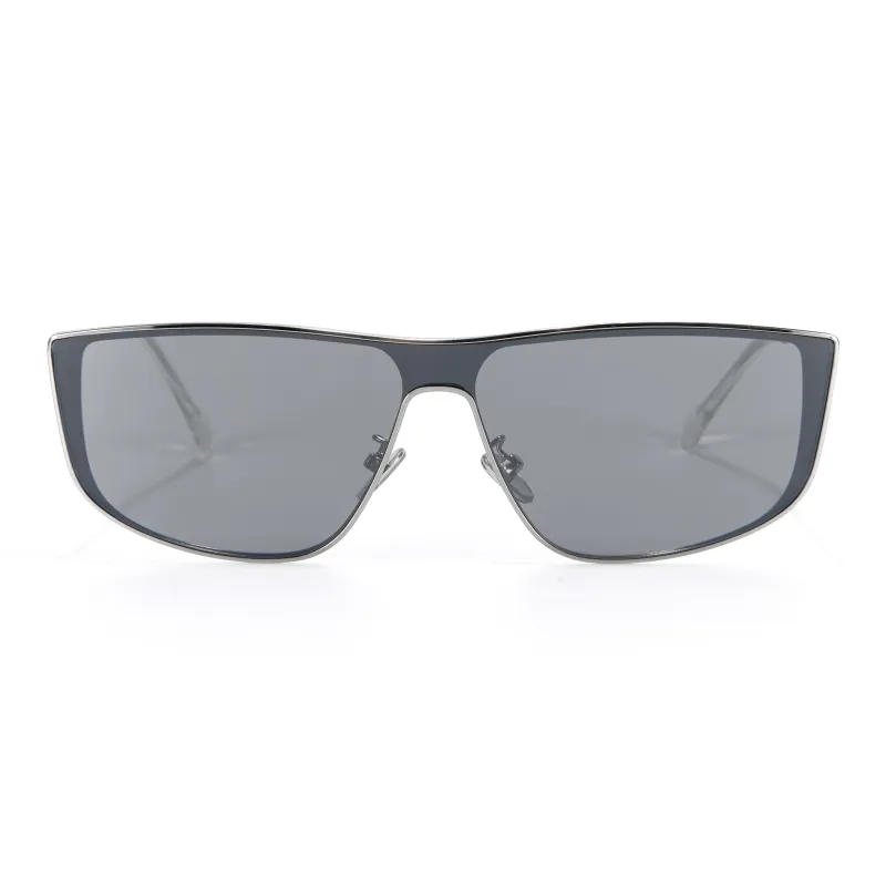 PLASTIC BRAIN Metal Irregular Shape Sunglasses Unisex-1