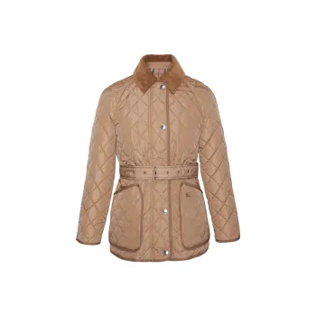 Burberry Belted Waist Quilted Jacket