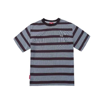 Checkitout T Shirt Unisex Glass Brown/Light Blue