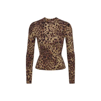 Skims DOLCE&GABBANA Collaboration T Shirts Women's LEOPARD/Leopard Print