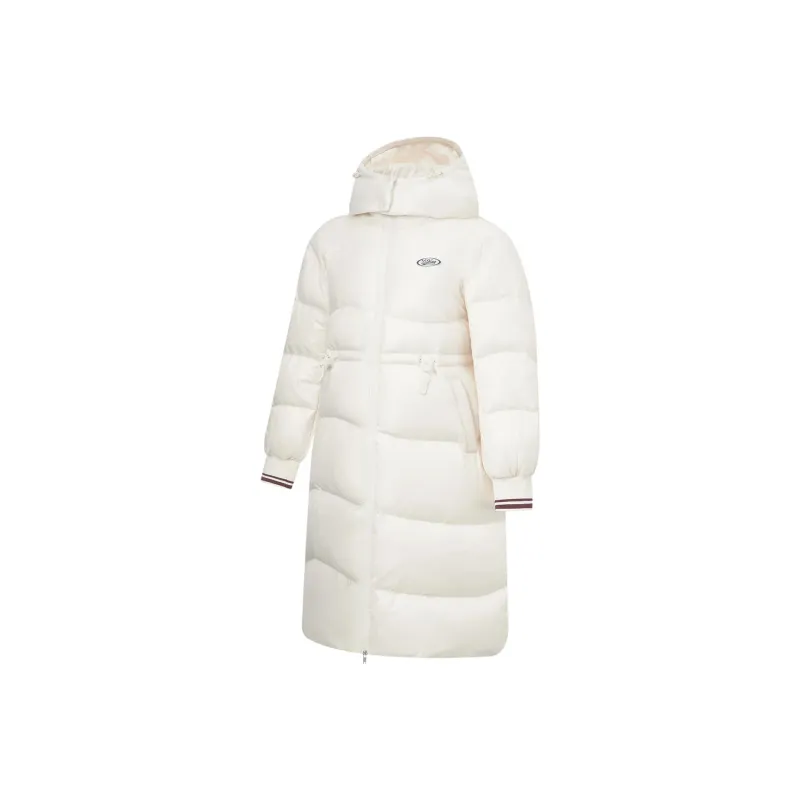 LiNing Sports Life Collection Down Jacket Women's Ecru-0