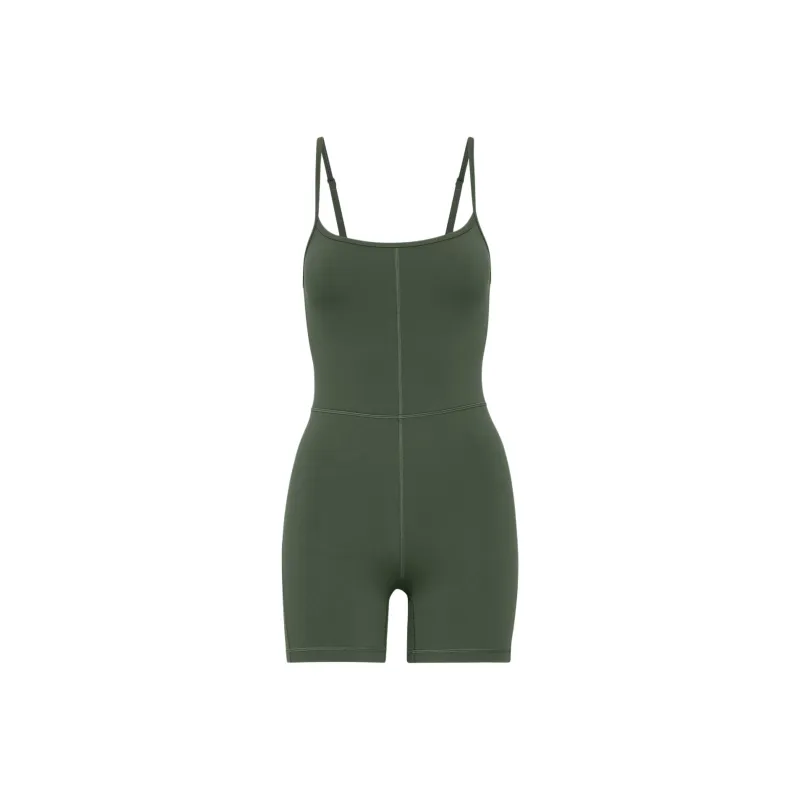 ARITZIA Golden LIFE Divinity 5' Romper Bodysuits Women's Hunter Green-0
