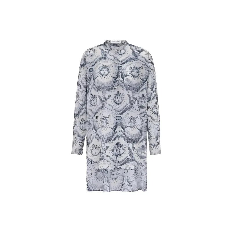 DIOR Shirts Women's White Blue-0