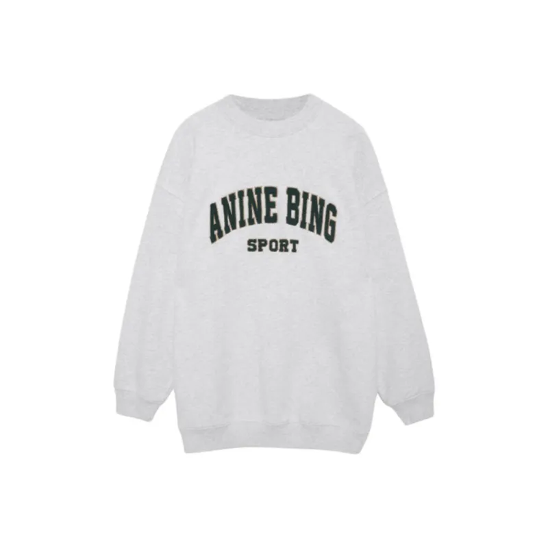 Anine Bing Logo Patch Tyler Crewneck Sweatshirt-0