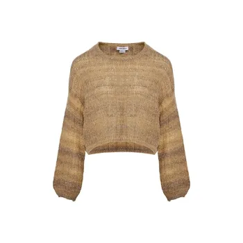 URBAN REVIVO Knitwear Women's Khaki Stripes