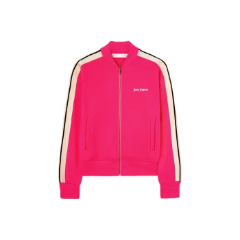 PALM ANGELS Logo Embroidered Zipped Bomber Jacket