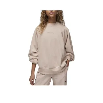 Jordan Sport Sweatshirt Women's Beige With Studs