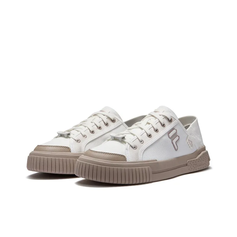 FILA FUSION Wallride Low Top Skateboard Shoes Men's White Brown-1