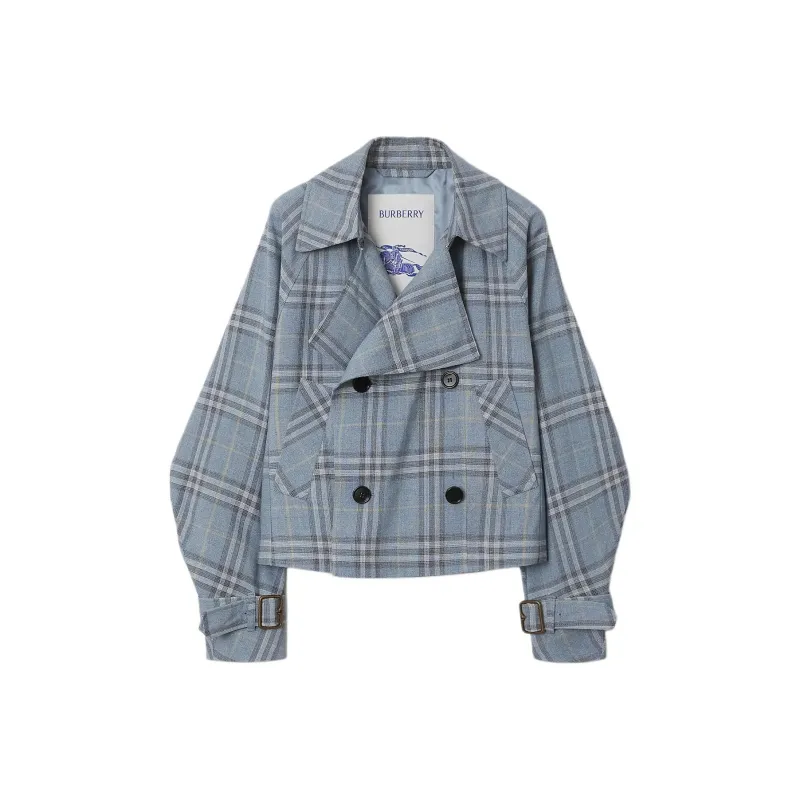 Burberry SS25 Jackets Coats Women's Blue-0
