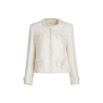 CHICCO MAO Jackets Coats Women's Ecru