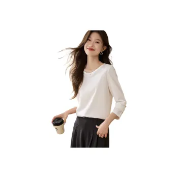 Mo Han Yi Mei Regular T Shirt Women's Raw White