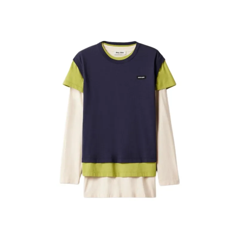 MIU MIU Set Of Three Logo Patch T Shirts-0