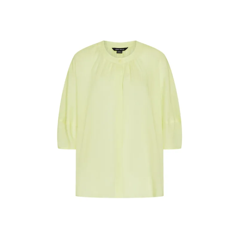 URBAN REVIVO Shirt Women's Light Yellow-0