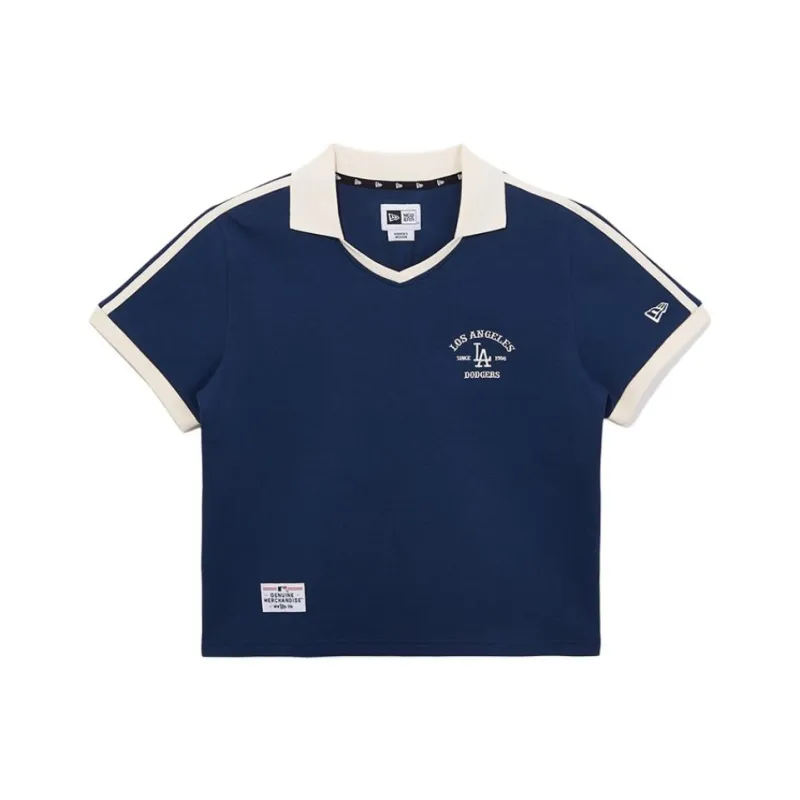 New Era Los Angeles Dodgers Polo Shirts Women's Navy Blue-0