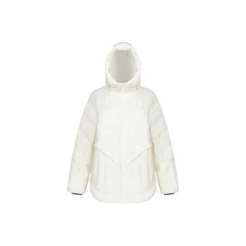 ERAL Solid Color Hooded Cropped Down Jacket Women's