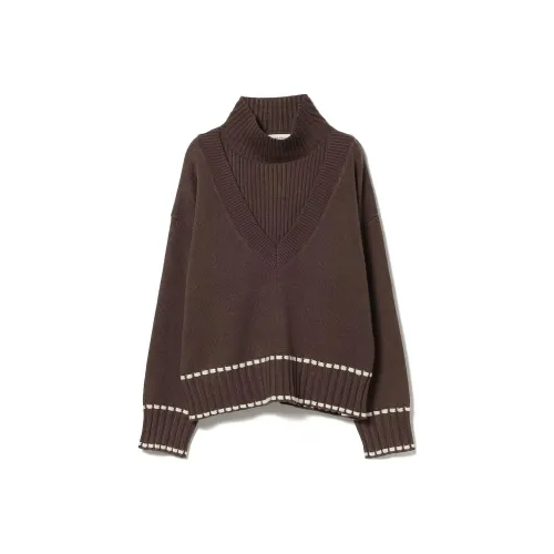 Beams HEART Knitwear Women's Brown
