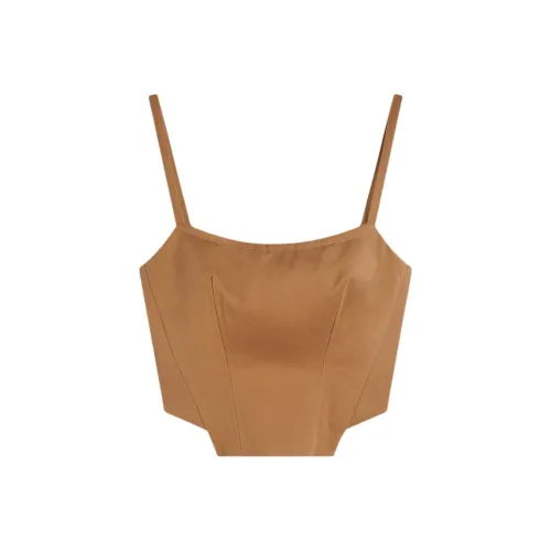 SCANLAN THEODORE Cotton Bustier Camisole Women's Spice/Patina