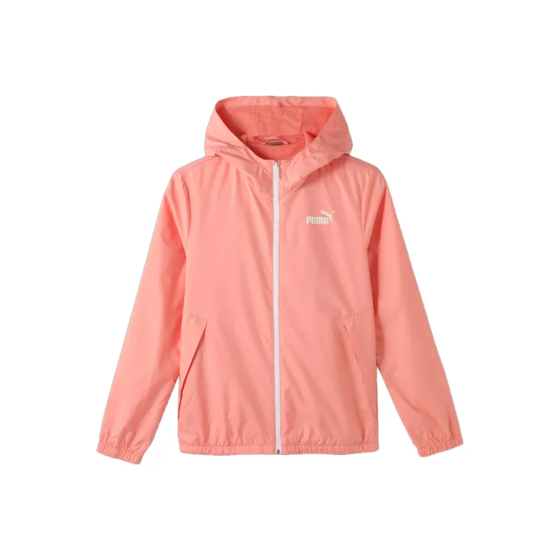PUMA ESSWINDBREAKER Jacket Women's Peach Pink-0