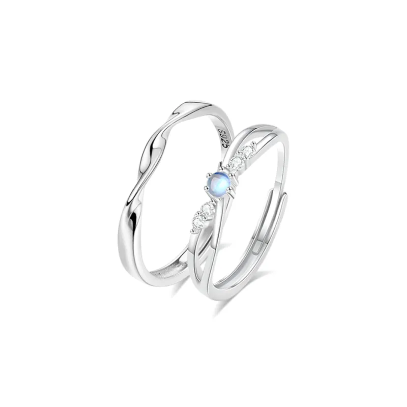 WANLIACC Colored Glaze Rings Unisex-0